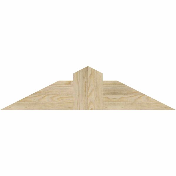 Ekena Millwork Portland Rough Sawn Timber Gable Bracket, Douglas Fir, 36"W x 9"H x 2"D x 6"F, 6/12 Pitch GBW036X09X0206POR00RDF - main